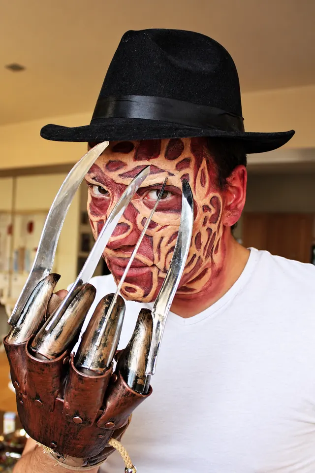 Freddy Krueger égett bőr smink